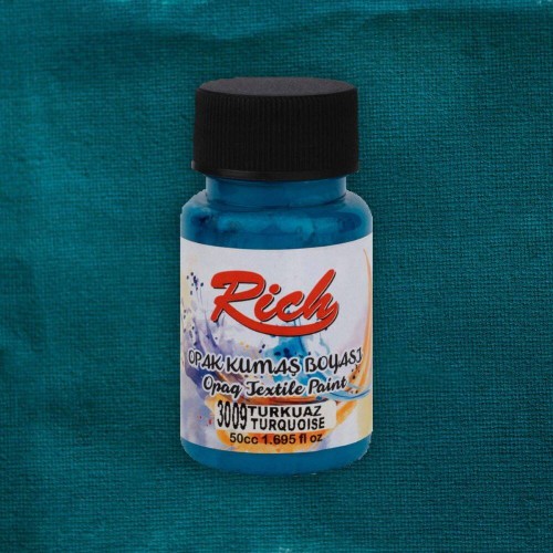 Farba akrylowa do tkanin 50ml turkusowa #2