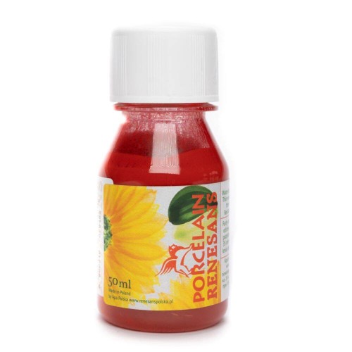 Farba do malowania gliny, ceramiki, porcelany Renesans 50ml sangwina #1