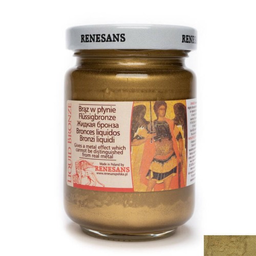 Brąz w płynie farba metaliczna Renesans 125ml mosiądz #1