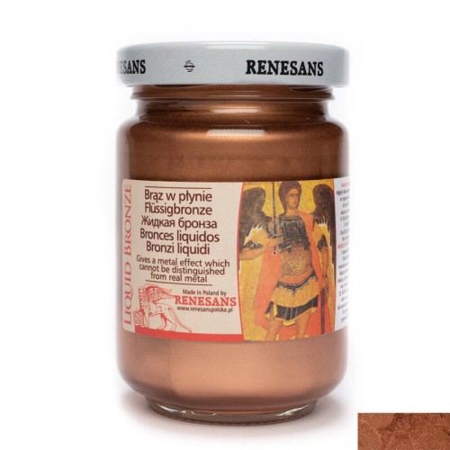 Brąz w płynie farba metaliczna Renesans 125ml miedź #1