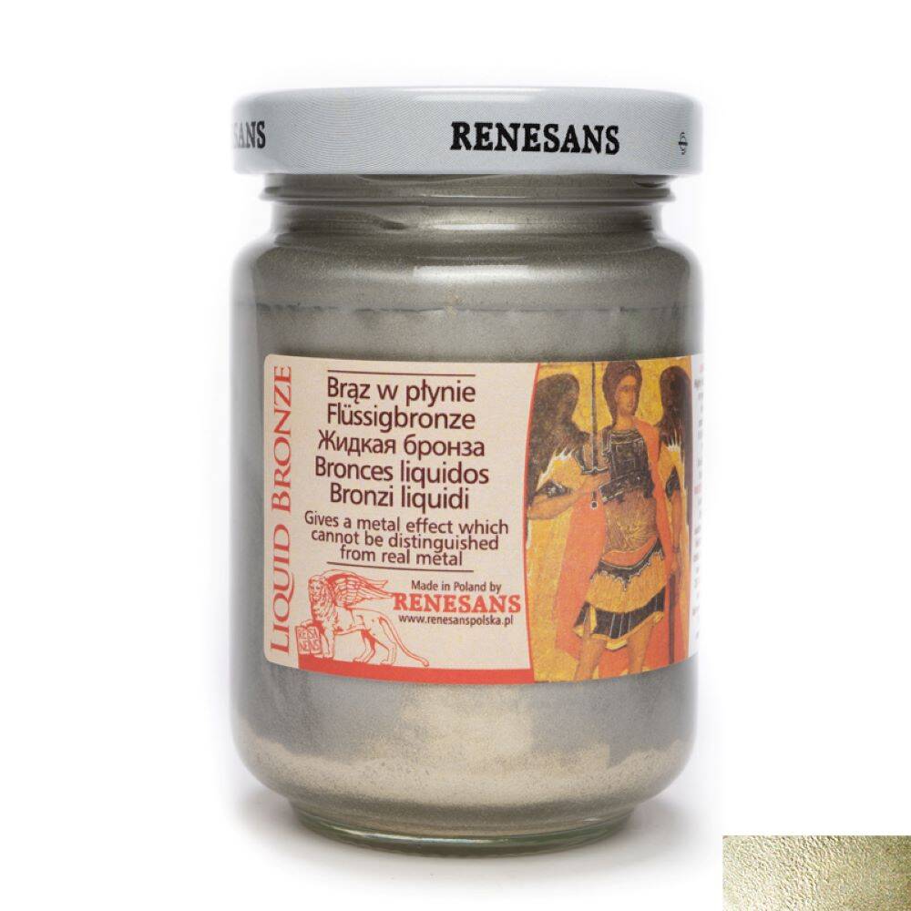 Brąz w płynie farba metaliczna Renesans 125ml złoto szampańskie #1