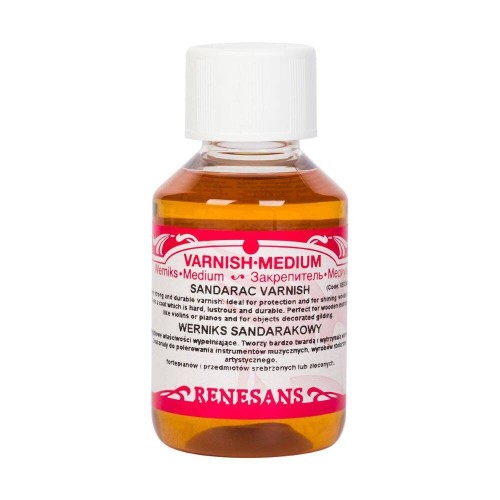 Werniks sandarakowy ochronny do drewna Renesans 100ml #1