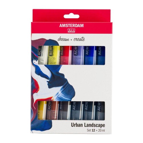Zestaw farb akrylowych Urban Landscape Amsterdam 12x20ml #1
