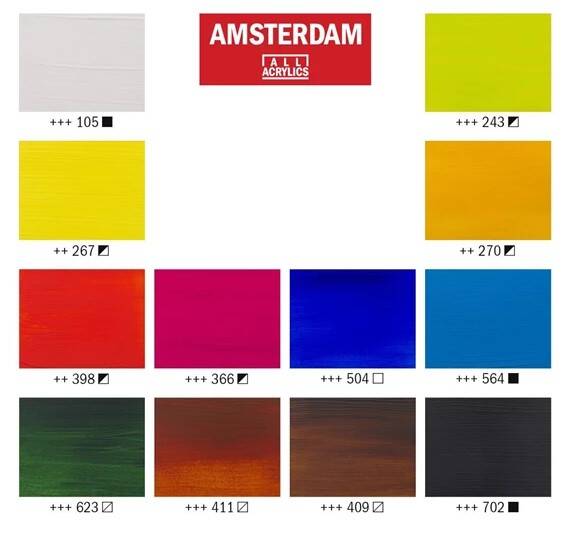 Zestaw farb akrylowych Landscape Amsterdam 12x20ml #5