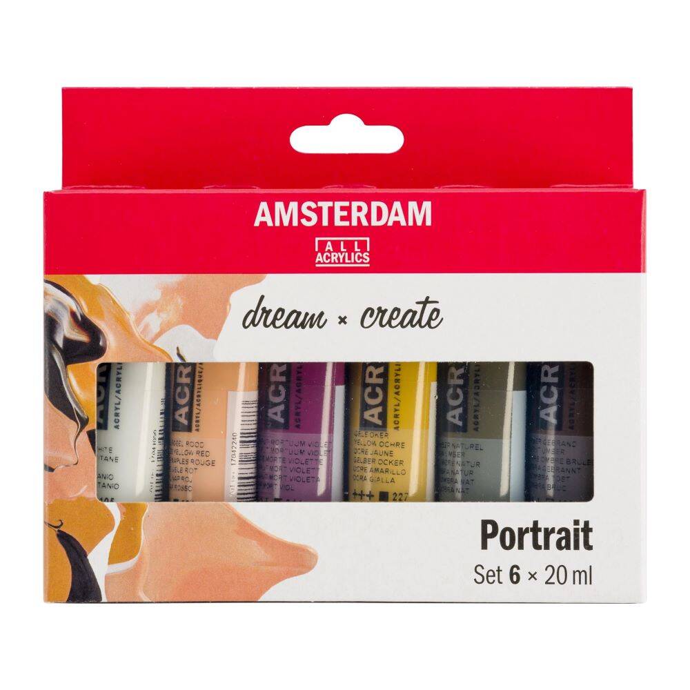 Zestaw farb akrylowych Portrait Amsterdam 6x20ml  #1