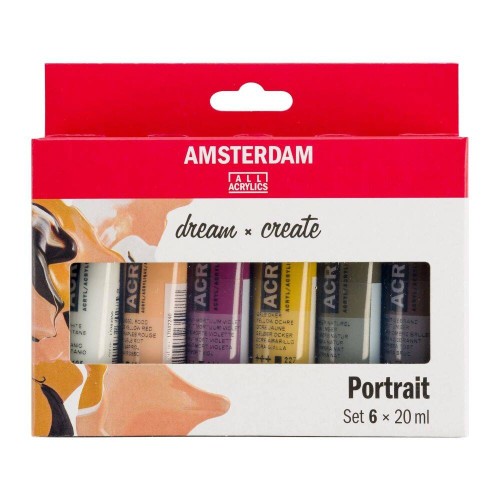 Zestaw farb akrylowych Portrait Amsterdam 6x20ml  #1