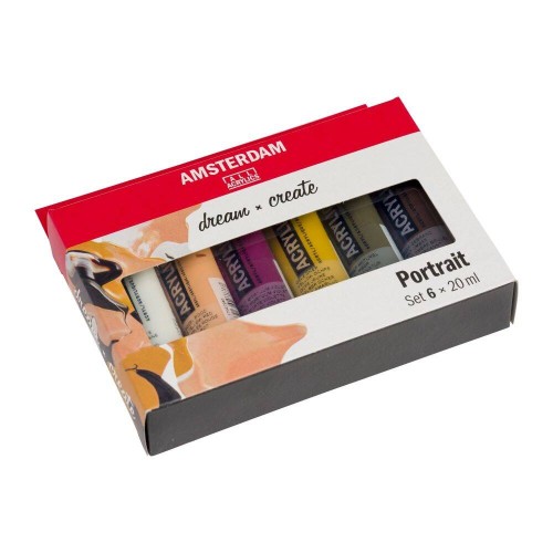 Zestaw farb akrylowych Portrait Amsterdam 6x20ml  #2