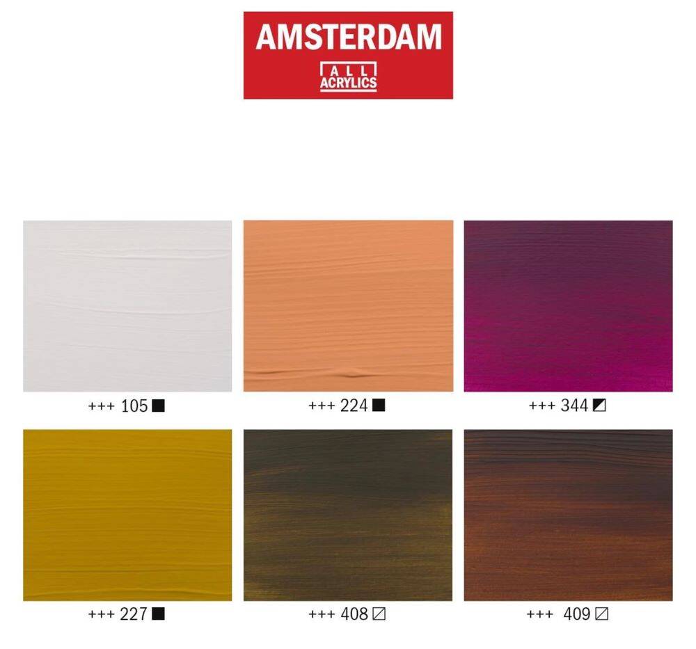 Zestaw farb akrylowych Portrait Amsterdam 6x20ml  #5