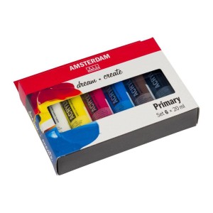 Zestaw farb akrylowych Primary Amsterdam 6x20ml  #2