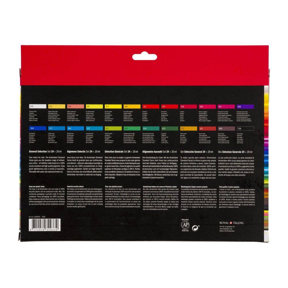 Zestaw farb akrylowych Amsterdam 24x20ml  #4