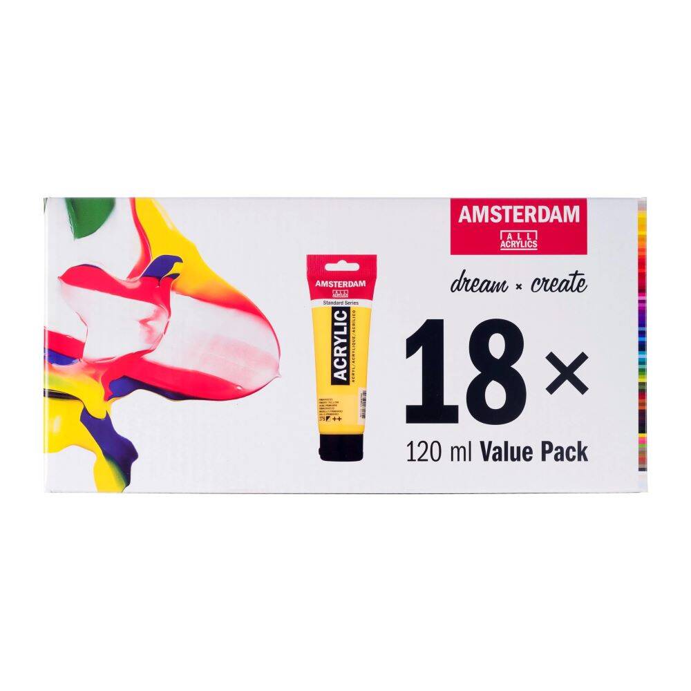 Zestaw farb akrylowych Amsterdam 18x120ml #2