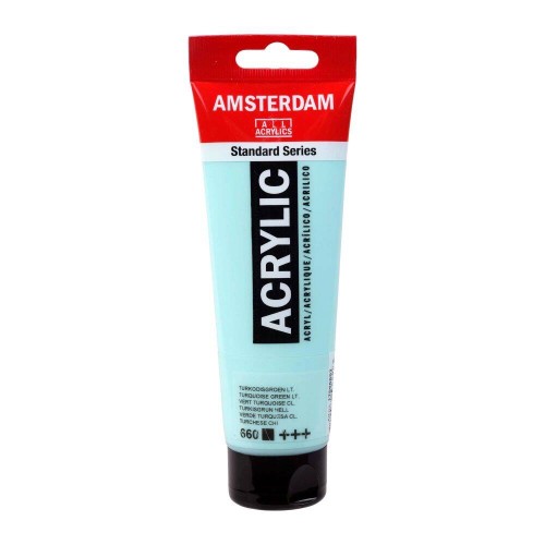 Farba akrylowa Talens Amsterdam 120ml - 660 Turquoise Green Light #1