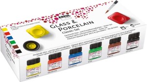 Farby do szkła i porcelany Kreul 6x20ml - Classic #1
