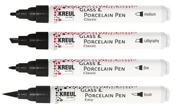Pisaki do szkła i porcelany Handlettering Kreul 4szt Zestaw #2
