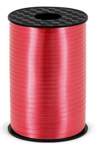 Wstążka świąteczna do pakowania 5mm - 225m czerwona #1