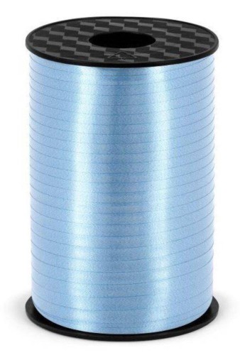 Wstążka świąteczna do pakowania 5mm - 225m błękitna #1