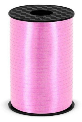 Wstążka świąteczna do pakowania 5mm - 225m jasna różowa #1