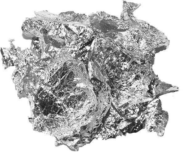 Folia do złoceń w płatkach Loveart 3szt Mix miedziana złota srebrna #7