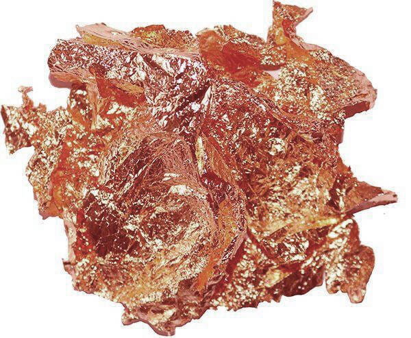 Folia do złoceń w płatkach Loveart 4szt miedziana #3