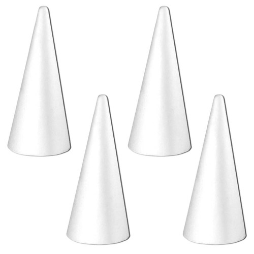 Stożek styropianowy 38 cm LOVEART Zestaw 4szt #1