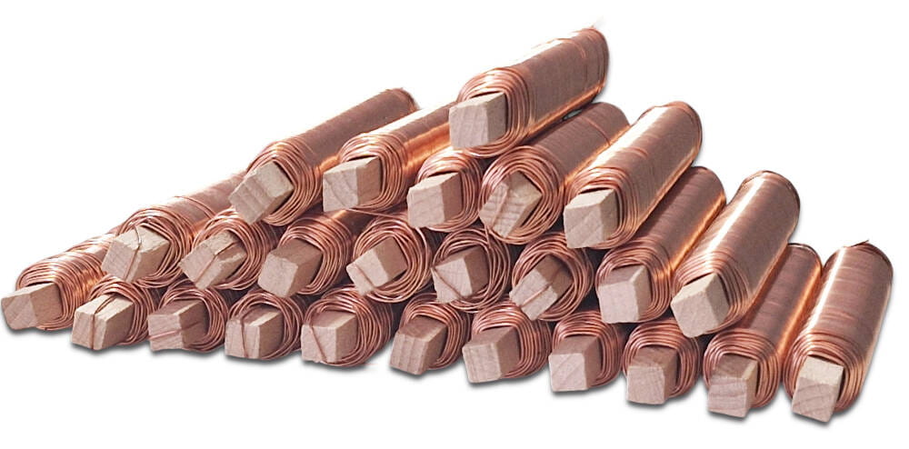 Drut florystyczny do stroików na patyku 0,7mm miedziany 25 sztuk #1