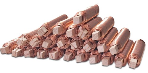 Drut florystyczny do stroików na patyku 0,7mm miedziany 25 sztuk #1