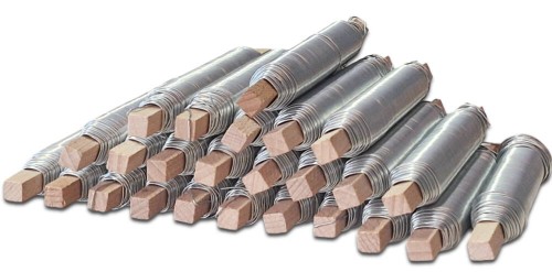 Drut florystyczny do stroików na patyku 0,7mm srebrny 25 sztuk #1