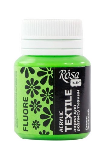 Farba do tkanin Rosa Talent 20ml fluorescencyjna zielona #1