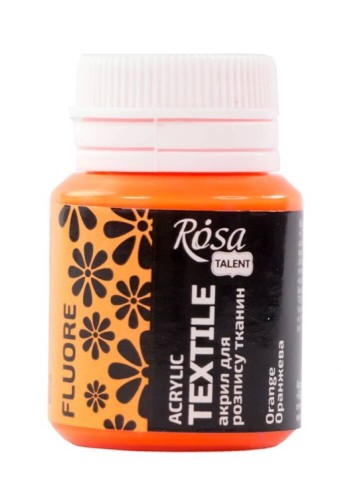 Farba do tkanin Rosa Talent 20ml fluorescencyjna pomarańczowa #1