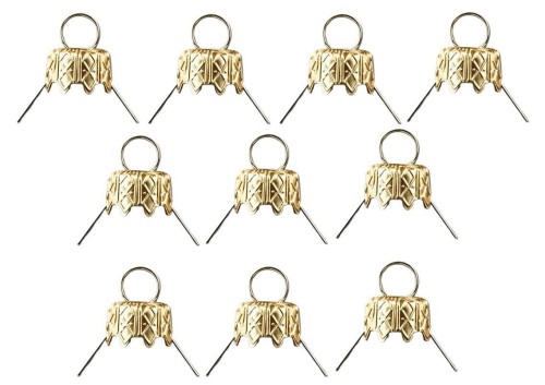 Zawieszki do bombek 7mm złote haczyki 10 sztuk  #1