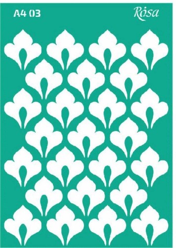Szablon plastikowy samoprzylepny A4 Rosa Talent 03 Ornamenty #1