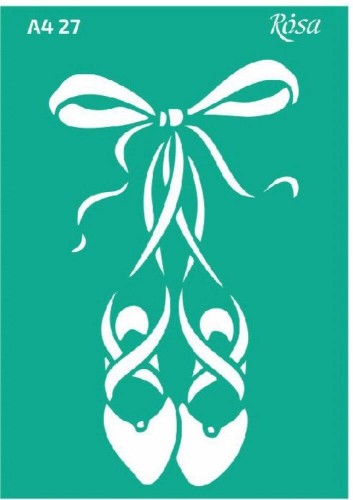 Szablon plastikowy samoprzylepny A4 Rosa Talent 27 Baletki #1