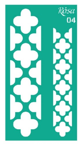 Szablon plastikowy samoprzylepny 9x17cm Rosa Talent 04 Liloutki #1