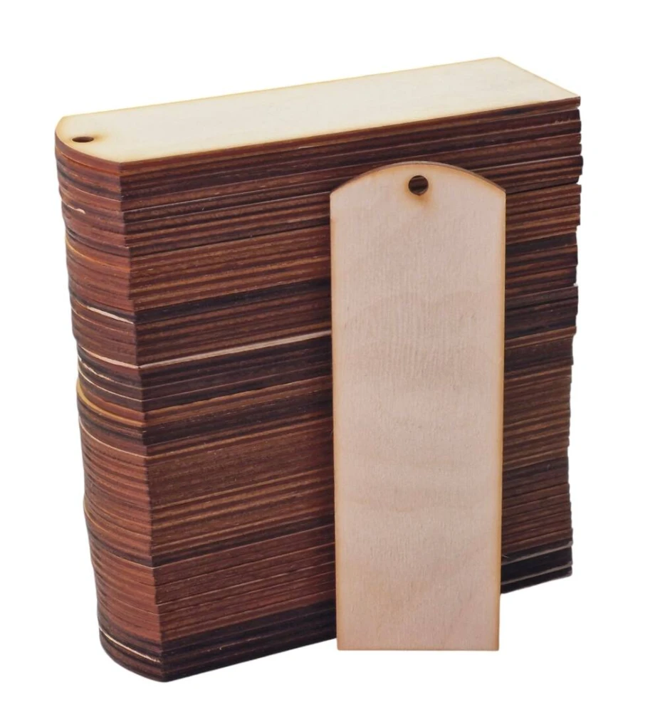 Drewniana zakładka do książki 15x5cm owalna Decor - 50szt #1