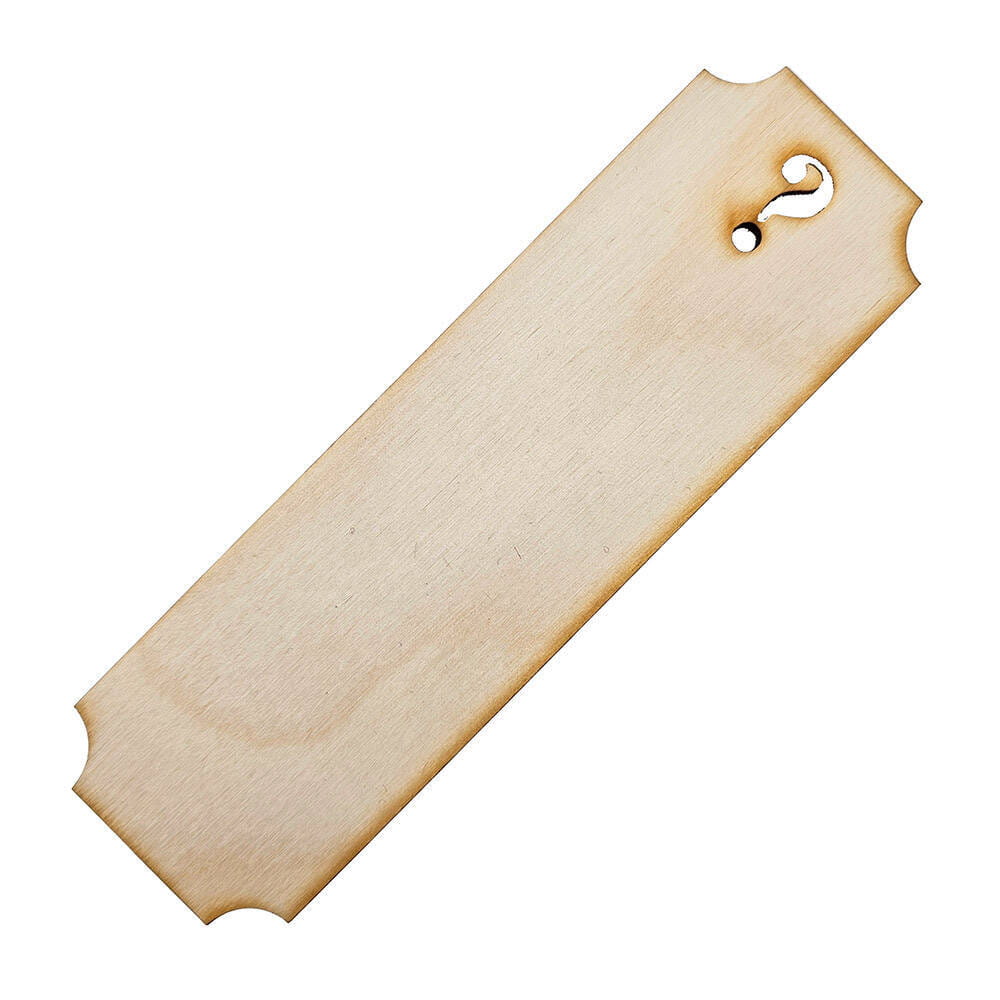 Drewniana zakładka do książki 15x5cm ze znakiem zapytania Decor - 50szt #2