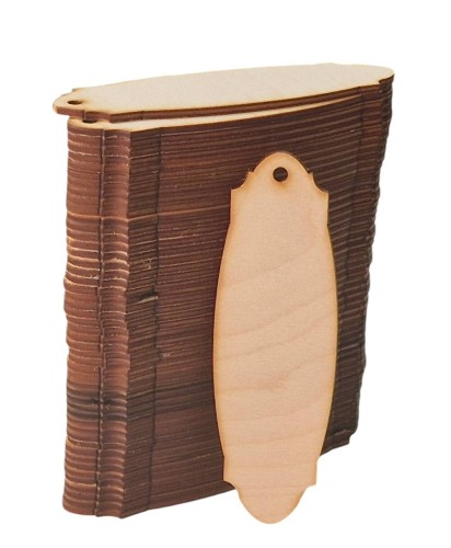 Drewniana zakładka do książki 15x5cm nr. 6 Decor - 50szt #1