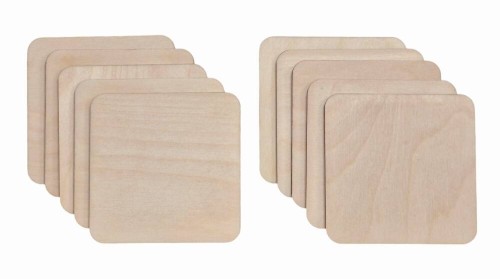 Drewniana podkładka pod kubek 10x10cm - 10szt #1