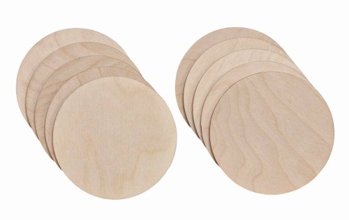Drewniana podkładka pod kubek 10cm okrągła - 10szt #1