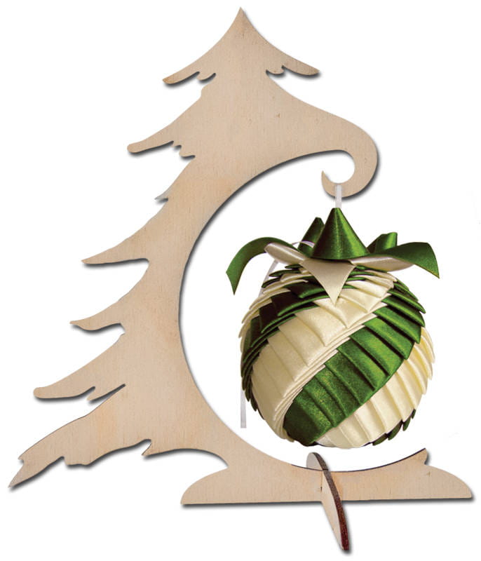 Drewniany stojak na bombkę kulę 20cm Decor #3