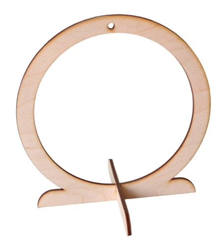 Drewniany stojak na bombkę 16,5cm - Okrągły #1