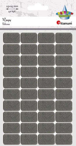 Rzepy samoprzylepne 40szt. szare #1