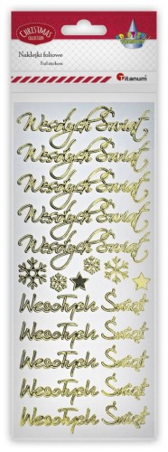 Naklejki świąteczne - Wesołych Świąt #1