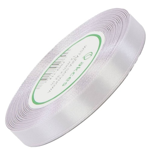 Wstążka satynowa złamana biel 12mm - 32mb #1