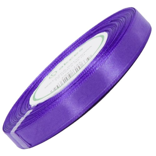 Wstążka satynowa wrzosowa 12mm - 32mb #1
