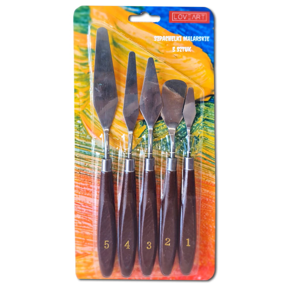 Farby akrylowe Loveart 12x12ml Szpachelki malarskie 5 sztuk #3