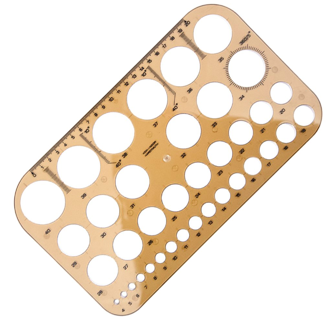 Szablon kołowy Koh-I-Noor 1 - 40mm koła #1