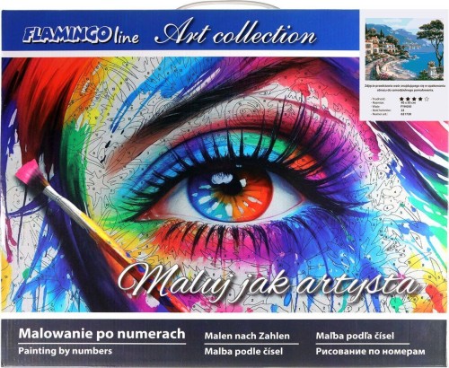 Malowanie po numerach 40x50cm Pejzaż 1 - Zestaw na ramie #2