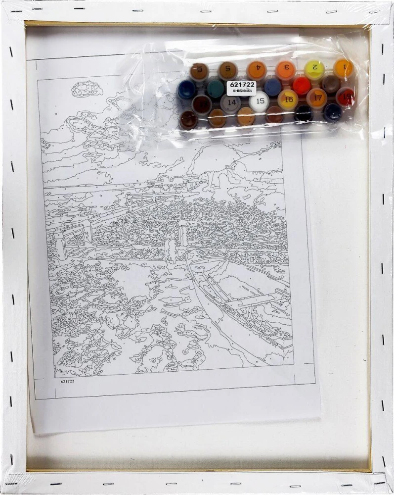 Malowanie po numerach 40x50cm Morze - Zestaw na ramie #3