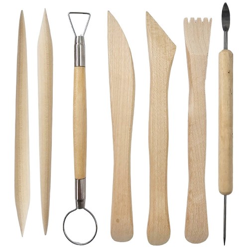 Zestaw narzędzi w etui do modelowania - glina ceramika rzeźba - Loveart - 14 elementów #2