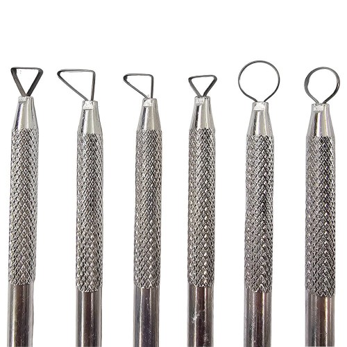 Zestaw metalowych narzędzi do modelowania - Loveart - 6 sztuk   #2